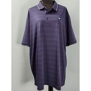 Callaway Optidry Polo Shirt Short Sleeve Blue Mens 2XL Golf Performance